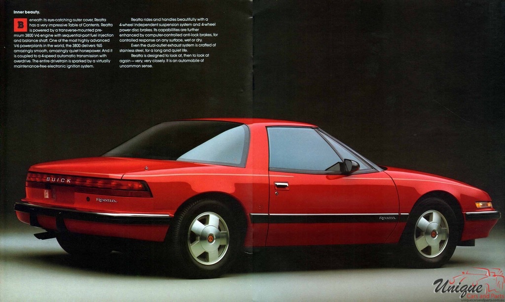 1988 Buick Reatta Brochure Page 9